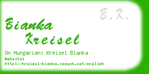 bianka kreisel business card